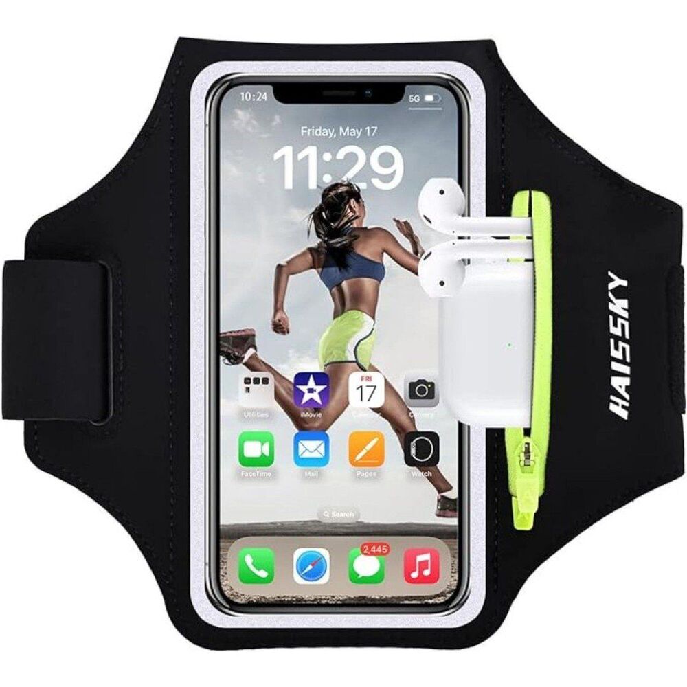 Sweatproof Zipper Pocket Armband Case Running Phone Holder for iPhone